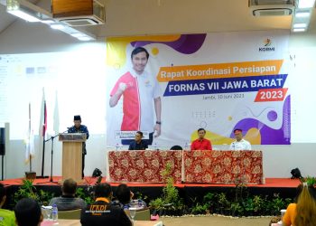 Wagub Abdullah Sani saat membuka Rakor Persiapan Kontingen FORNAS KORMI Provinsi Jambi, di Rumah Kito Resort Jambi, Sabtu (10/06/2023) [Foto: Diskominfo/Sobirin]