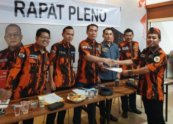 Suasana rapat pleno MPW PP Sumsel yang berlangsung di Sekretariat PP Sumsel, Jumat (09/06/2023). [Foto: PJS]