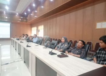Rapat Kordinasi (Rakor) pelaksanaan Rakernas bersama Pengurus DPP, DPD PJS Sumsel dan DPC PJS se Sumsel, Senin (12/06/2023). [Foto: PJS]