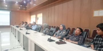 Rapat Kordinasi (Rakor) pelaksanaan Rakernas bersama Pengurus DPP, DPD PJS Sumsel dan DPC PJS se Sumsel, Senin (12/06/2023). [Foto: PJS]