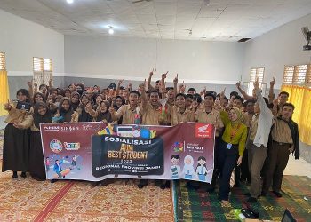 Sinsen gelar “Sosialisasi AHM Best Student 2023” di beberapa sekolah yang ada di Kota Jambi dengan tema “Gen Z Kuat, Indonesia Hebat”, Selasa (13/06/2023). [Foto: Sinsen/Ega]