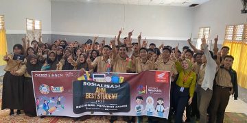 Sinsen gelar “Sosialisasi AHM Best Student 2023” di beberapa sekolah yang ada di Kota Jambi dengan tema “Gen Z Kuat, Indonesia Hebat”, Selasa (13/06/2023). [Foto: Sinsen/Ega]