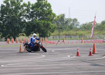 Pelaksanaan Kompetensi instruktur safety riding Honda di Deltamas, Cikarang, Bekasi, 12-15 Juni. [Foto: AHM - Sinsen Jambi]