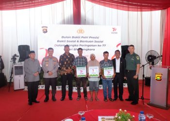 Kegiatan Baksos Religi di halaman GKPI khusus Kota Baru Jambi, (19/06/2023). [Foto: Humas Polda Jambi]