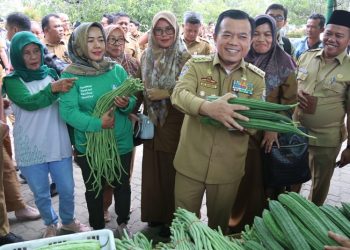 Al Haris melaunching GPM di Kantor Bupati Batanghari, Senin (26/06/2023). [Foto: Diskominfo/Agus Supriyanto]