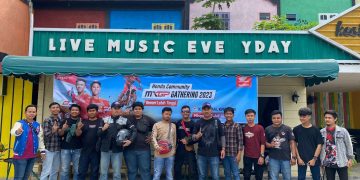 Sinsen gelar aktivitas Honda Community MXGP Gathering 2023 di Kesiko Cafe Minggu (2/7/2023). [Foto: sinsen/Ajeng]