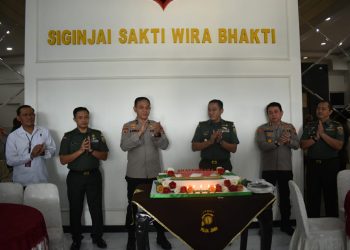 Kasrem 042/Gapu Sambangi Markas Polda Jambi, Senin (3/7/2023). [Foto: Penrem 042/Gapu]