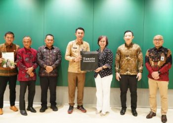 Pemkab Muaro Jambi teken MoU dengan Tanoto Foundation untuk Percepatan Penurunan Stunting bertempat di Lantai 2 Gedung Tanoto Foundation Jakarta pada Kamis, (15/06/23). [Foto: Diskominfo Muaro Jambi]