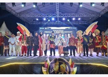 Kegiatan pemilihan Bujang Dayang di Belitung Timur mendapat support dari PT Timah Tbk, Sabtu (30/07/2023). [Foto: Humas PT. Timah Tbk]