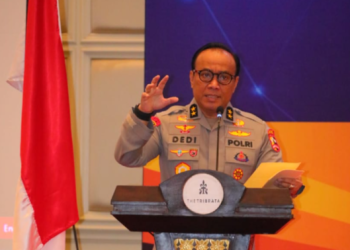 As SDM, Irjen Dedi Prasetyo saat menyampaikan kata sambutan. [Foto: Div Humas Polri]