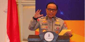 As SDM, Irjen Dedi Prasetyo saat menyampaikan kata sambutan. [Foto: Div Humas Polri]