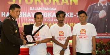 Pemenang Lomba Karya Tulis Jurnalistik Polres Batanghari HUT ke-77 Bhayangkara 2023, Sabtu (01/07/2023). [Foto: Bahara Jati]