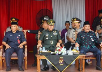 Kasrem 042/Gapu saat Hadiri Upacara Penutupan Pendidikan Bintara Polri di SPN Polda Jambi, Kamis (06/07/2023). [Foto: Penrem 042/Gapu]