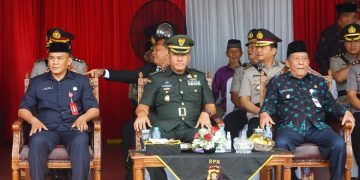 Kasrem 042/Gapu saat Hadiri Upacara Penutupan Pendidikan Bintara Polri di SPN Polda Jambi, Kamis (06/07/2023). [Foto: Penrem 042/Gapu]