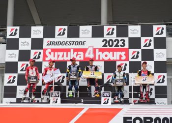 Pebalap binaan PT Astra Honda Motor, Adenanta Putra dan Herjun Atna Firdaus berhasil meraih podium kedua pada ajang balap Suzuka Endurance 4 Hours, di Suzuka Circuit, Jepang (09/07/2023). [Foto: AHM]