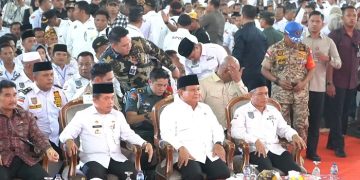 Gubernur Al Haris saat membuka Rakernas APDESI 2023 di Gedung Balairung Universitas Jambi, Mendalo, Rabu (26/7/2023). [Foto: Diskominfo/Harun]