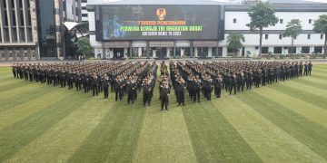 Kasad pada Acara Tradisi Penerimaan Paja Abit Akmil 2023 di Mabesad Jakarta, Rabu (26/7/2023). [Foto: Dispenad]