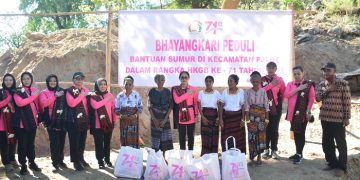 Kunker Ketua Umum Bhayangkari dan rombongan di Pelabuhan Kerica Palue, Sabtu (29/07/2023). [Foto: Humas Polda Jambi]