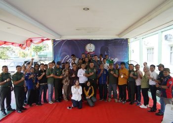 Ngopi Bareng bersama Insan Pers Mitra Korem 042/Gapu di Pendopo Makorem 042/Gapu, Senin (31/07/2023). [Foto; Penrem 042/Gapu]