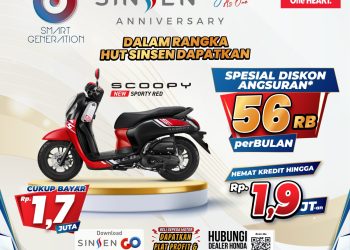 Flyer promo spesial Anniversary ke-56th PT Sinsen. [Dok. sinsen]
