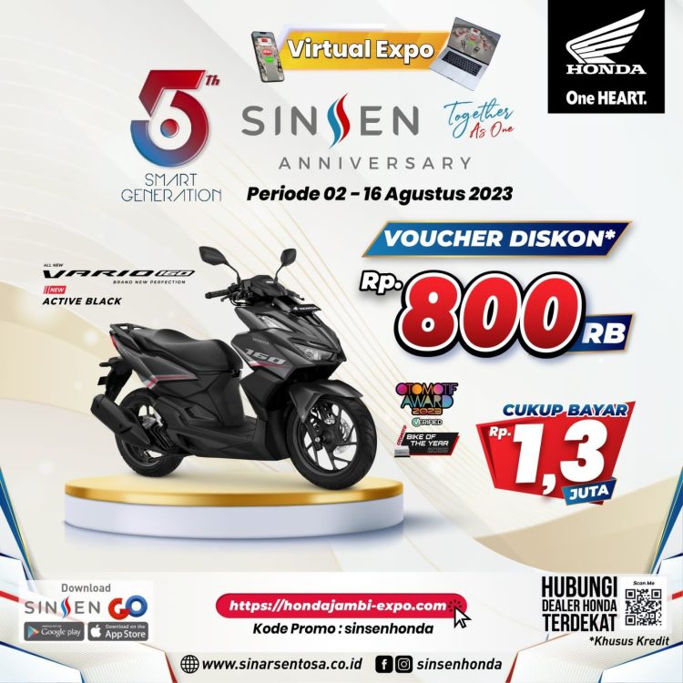 Flyer Honda Virtual Expo Sinsen Anniversary. [Dok. Sinsen]