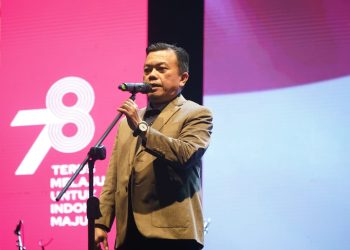 Pemprov Jambi menggelar Konser Kemerdekaan dalam rangka Peringatan HUT RI ke-78 Tahun 2023, acara berlangsung di Lapangan Kantor Gubernur Jambi, Senin (21/08/2023)[Foto: Diskominfo Provinsi Jambi/Harun Al Rasyid]