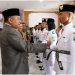 Upacara Pengukuhan Pasukan Pengibar Bendera Pusaka (Paskibraka) Kabupaten Muaro Jambi Tahun 2023 yang dilaksanakan di Ruang Pola Nang Inang Kantor Bupati Muaro Jambi pada Senin, (14/08/23). [Foto: Diskominfo Muaro Jambi]