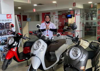 PT Sinar Sentosa Primatama (Sinsen) main dealer sepeda motor Honda di Provinsi Jambi memberikan program spesial untuk pecinta motor matic stylish dan fashionable. [Foto: Sinsen/Ajeng]