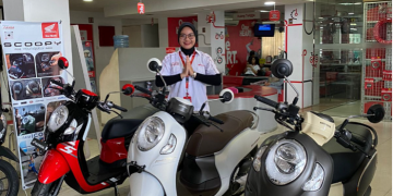 PT Sinar Sentosa Primatama (Sinsen) main dealer sepeda motor Honda di Provinsi Jambi memberikan program spesial untuk pecinta motor matic stylish dan fashionable. [Foto: Sinsen/Ajeng]