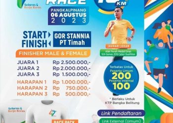Flyer Pekan Sehat dalam rangka memeringati HUT ke-47 PT Timah Tbk. [Dok. Humas PT Timah Tbk]