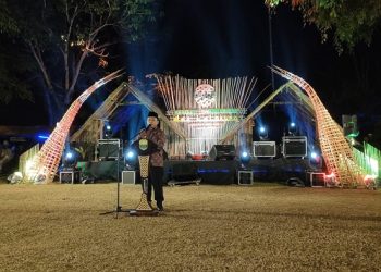 Gubernur Al Haris Hadiri Kenduri Swarnabhumi Aek Telakung di Desa Baru, Kecamatan Maro Sebo, Kabupaten Muaro Jambi pada Kamis, (03/08/2023). [Foto: pariwarajambi/Riky]