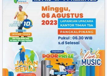 Flyer Fun Walk HUT ke-47 PT Timah Tbk. [Dok. Humas PT Timah Tbk]