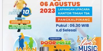 Flyer Fun Walk HUT ke-47 PT Timah Tbk. [Dok. Humas PT Timah Tbk]