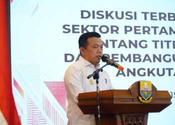 Diskusi Terbuka Dunia Usaha Sektor Pertambangan Batubara tentang Titik Rawan Korupsi dan Pembangunan Jalan Khusus Angkutan Batubara, bertempat di Auditorium Rumah Dinas Gubernur Jambi, Jumat (15/09/2023). [Foto: Diskominfo Provinsi Jambi/Harun Al Rasyid]