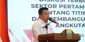 Diskusi Terbuka Dunia Usaha Sektor Pertambangan Batubara tentang Titik Rawan Korupsi dan Pembangunan Jalan Khusus Angkutan Batubara, bertempat di Auditorium Rumah Dinas Gubernur Jambi, Jumat (15/09/2023). [Foto: Diskominfo Provinsi Jambi/Harun Al Rasyid]