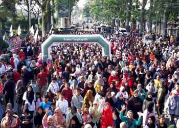 Suasana perayaan HUT PMI Bukittinggi ke-78, Minggu (17/09/2023).
