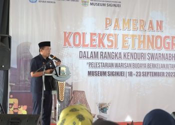 Pameran Koleksi Ethnografi dalam rangka Kenduri Swarnabhumi 2023, bertempat di Museum Siginjai Jambi, Senin (18/09/2023). [Foto: Diskominfo Provinsi Jambi/Maria Yuliana]