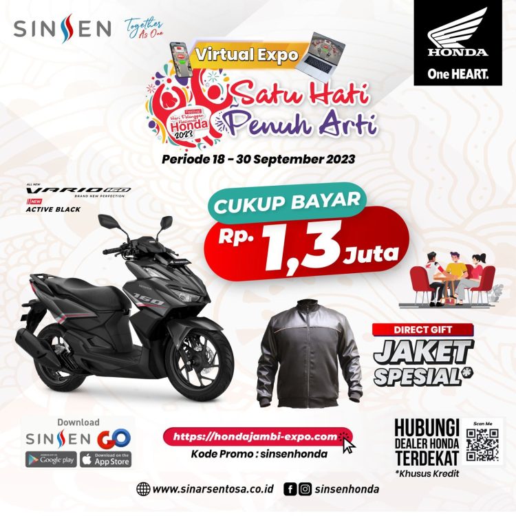 Flyer Honda Virtual Expo Satu Hati Penuh Arti. [Dok. sinsen]