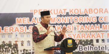 Ketua DPRD Provinsi Jambi pada Rapat Koordinasi Pemberantasan Korupsi di Provinsi Jambi di Ballroom Hotel Swissbell, Kamis 14 September 2023. [Foto: Humas DPRD Jambi/Hadian]