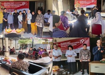 Suasana perayaan HUT ke-19 DPD RI di Kantor Perwakilan DPD RI Provinsi Sulsel, Rabu (4/10/2023).