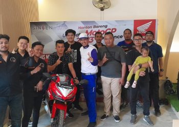 Honda Community Nonton Bareng Ultimate MotoGP 2023 Experience, Terus Melesat Lebih Tinggi, Minggu (15/10). [Foto: sinsen/Ajeng]