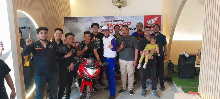 Honda Community Nonton Bareng Ultimate MotoGP 2023 Experience, Terus Melesat Lebih Tinggi, Minggu (15/10). [Foto: sinsen/Ajeng]