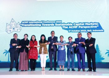 International Conference 2023 “Transitioning Towards Sustainable Capital Markets: The ACMF Perspective” yang diselenggarakan di Bali, Selasa 17 Oktober 2023. [Foto: Humas OJK]