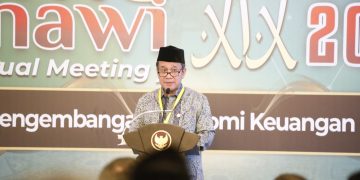 Pertemuan Tahunan (Ijtima’ Sanawi) DPS 2023 dengan tema “Meningkatkan Kolaborasi Pengembangan Ekonomi Keuangan Syariah di Era Disrupsi Ekonomi” pada tanggal 13-14 Oktober 2024 di Jakarta. [Foto: Humas OJK]
