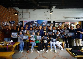 Gathering Yamaha DDS Jambi bersama awak media pada Rabu, (29/11). [Foto: Yamaha Jambi/Didit]