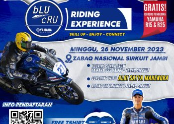Flyer Blu Cru Riding Experience 2023.