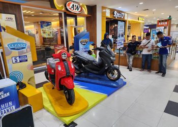Pameran Yamaha di Mall Jamtos. [Foto: Yamaha Jambi/Didit]