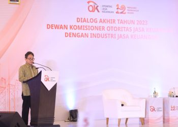 Dialog Akhir Tahun 2023 Dewan Komisioner OJK dengan Industri Jasa Keuangan (IJK) di Jakarta, Senin 4 Desember 2023. [Foto: Humas OJK Jambi]