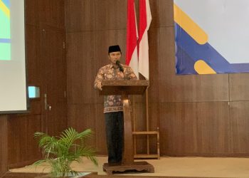 Ketua DPRD Provinsi Jambi, Edi Purwanto saat menghadiri penyerahan laporan hasil pemeriksaan kinerja dan kepatuhan semester II Tahun Anggaran 2023, di Auditorium BPK Perwakilan Provinsi Jambi, Rabu (20/12). [Foto: Humas DPRD Prov. Jambi/Hadian]
