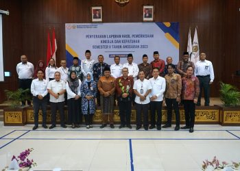 Penyerahan LHP BPK pada Jumat (22/12/2023). (Foto: Aurduri.com/Wahyu Jati)